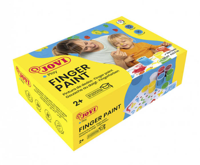 Farby do malowania palcami JOVI 6x125ml