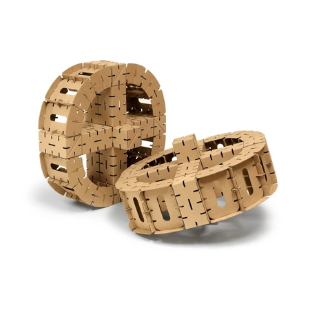 Klocki konstrukcyjne tekturowe do samodzielnego złożenia ROTUNDA Cardblocks