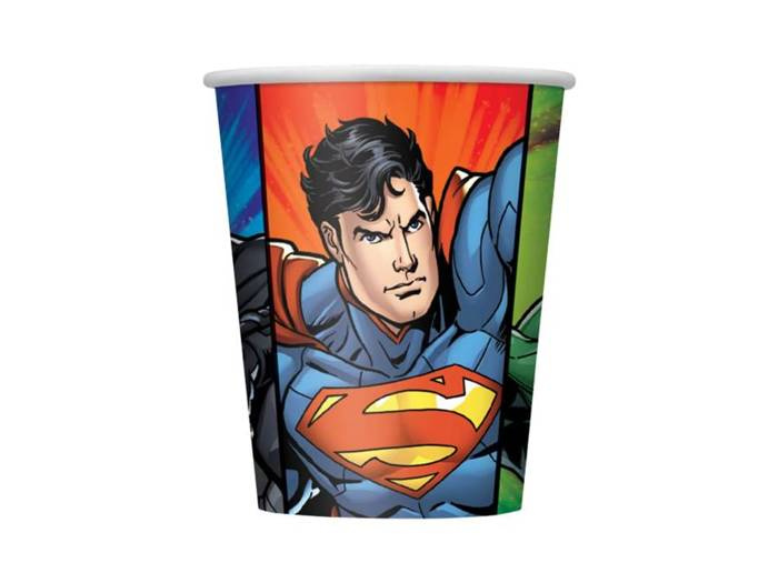 Kubeczki papierowe Justice League 270 ml 8 szt.