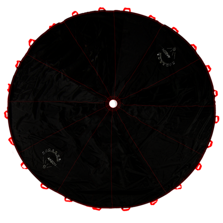 Spadochron Animacyjny Halloween 3m czerwone uchwyty