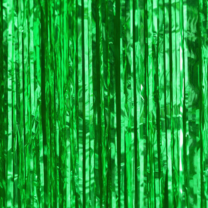 Kurtyna Party wisząca ZIELONA 100x200 cm