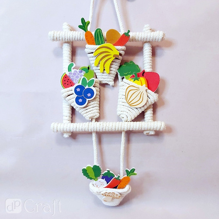 Naklejki piankowe z pianki owoce 45 szt.