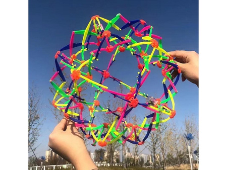 Piłka kula rozkładana kolorowa 17-35 cm