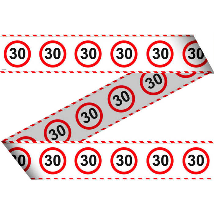 Taśma dekoracyjna urodzinowa 30 urodziny 15m