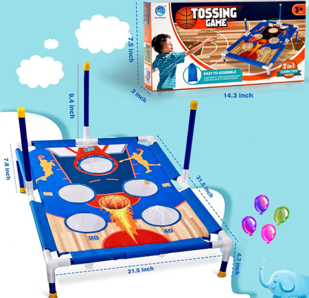 Gra zręcznościowa koszykówka Rzut do celu 2w1 TOSSING GAME