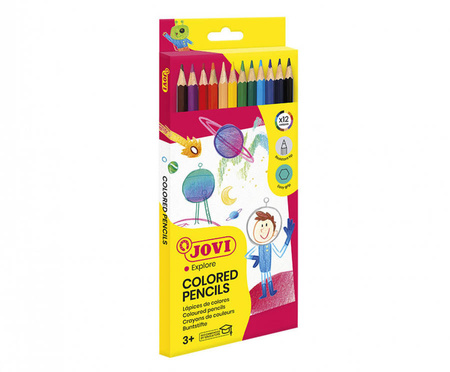Kredki ołówkowe 12 kolorów JOVI