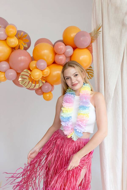 Naszyjnik hawajski, pastelowy, 1,2 m