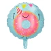 Balon foliowy niebieski pączek donut 45 cm