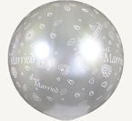 Just Married kula transparentny balon 0,75 m