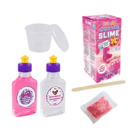 Zestaw Slime DIY Cookie Slime, różowy o zapachu ciasteczek