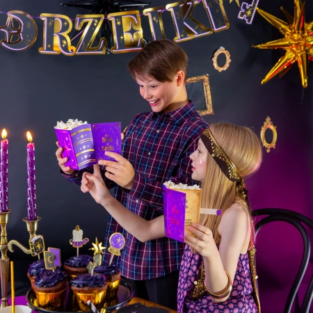 Pojemniki na przekąski Popcorn Andrzejki Wróżki Magia 3 szt.