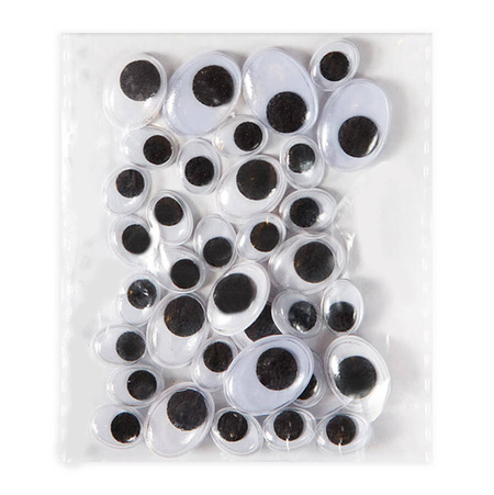 Ruchome oczka OWALNE MIX 36 szt