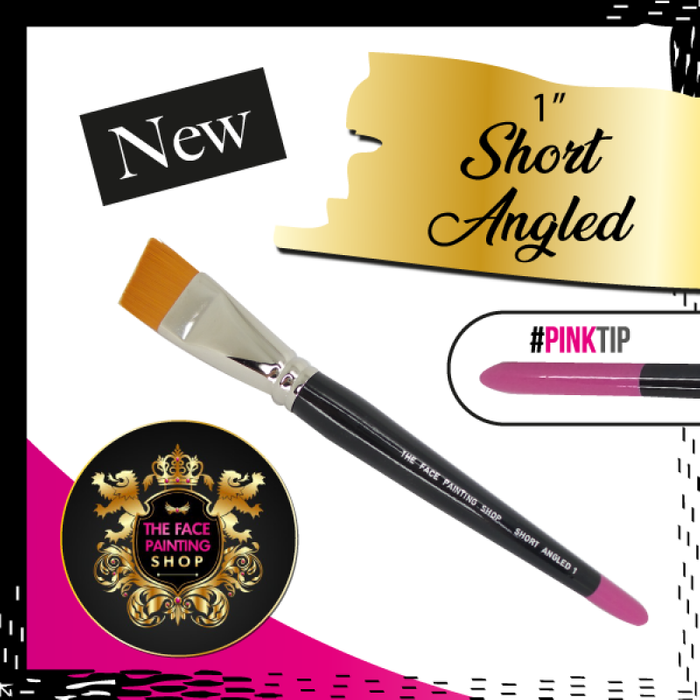 Pędzel skośny Short Angled 1" - The Face Painting Shop