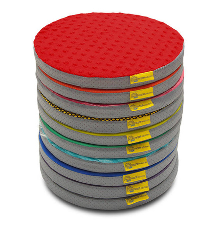 Poduszka Sensoryczna ekoskóra zielona 1 szt.- OUTLET - przybrudzony materiał