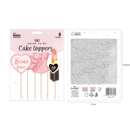 Toppery Bride to be Wieczór Panieński zestaw 6 szt.