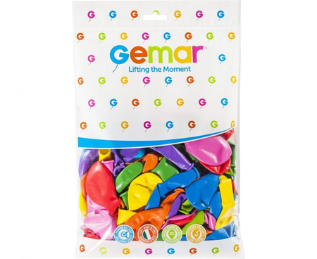 MIX 12 cali 50szt Gemar balony lateksowe
