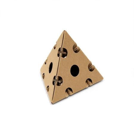 Klocki konstrukcyjne tekturowe do samodzielnego złożenia BRYŁY PLATOŃSKIE Cardblocks