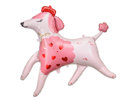 Pudel piesek balon foliowy 119x108 cm