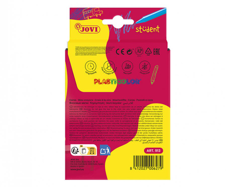 Kredki świecowe 12 kolorów Plasticolor JOVI