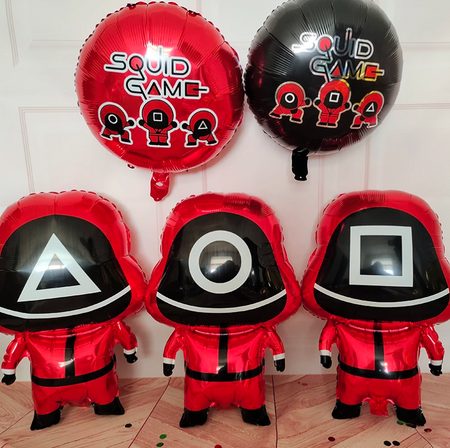 SQUID GAME balon foliowy okrągły 45 cm