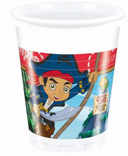 Kubeczki plastikowe Kapitan Jake 8 szt