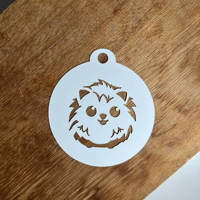 Szablon do malowania twarzy i ciała #K4 Jeż Okragły