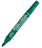 Marker permanentny Perm Chisel ZIELONY Easy
