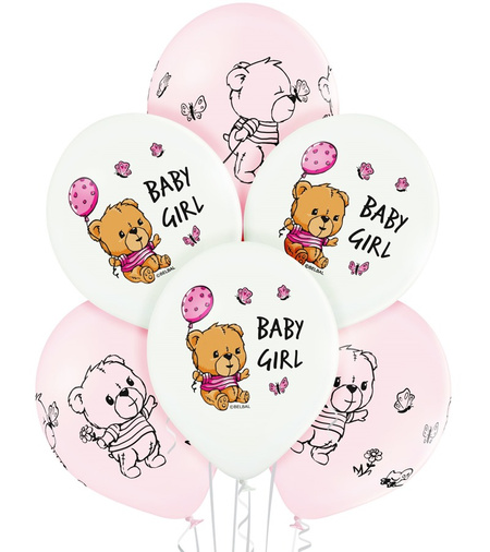 Balony Baby Girl 12 cali 1 szt.