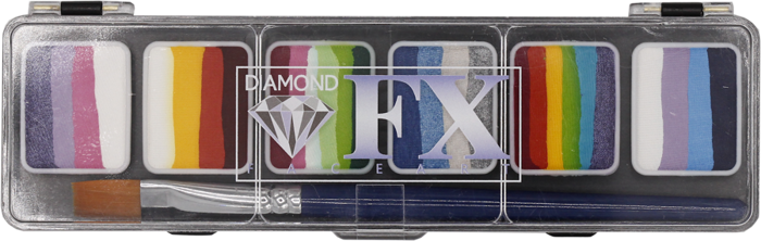 Paletka farb do twarzy Splitcake SPARKLE Mettallic Diamond FX 6x6g