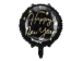 Balon foliowy okrągły sylwestrowy Happy New Year 45 cm