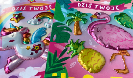 Kartka okolicznościowa Urodzinowa XXL "Dziś Twoje Urodziny niech będą magiczne i wyjątkowe" jednorożec