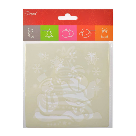 Świąteczne Szablony sztuczny śnieg spray 2 szt.