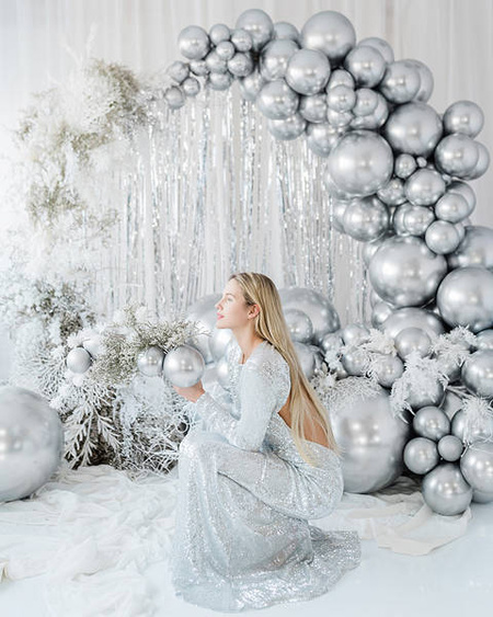 Balon okrągły Glossy Shiny Chrome 60cm różne kolory