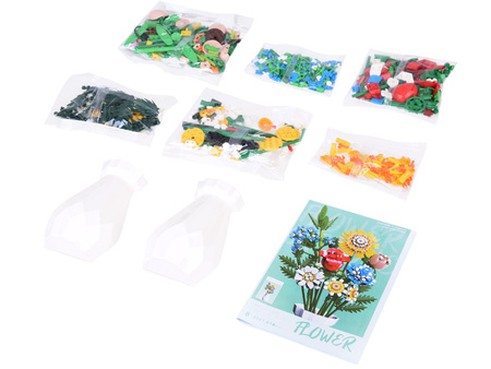 Zestaw klocków Duży bukiet kwiatów polnych + flakon 618 elementów