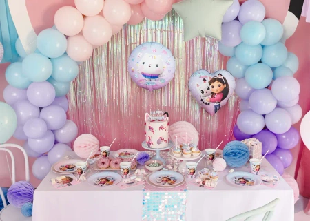 Balon foliowy serce Koci Domek Gabi 35 cm