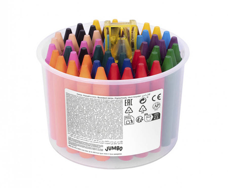 Kredki świecowe 12 kolorów 60 sztuk w pojemniku JOVI