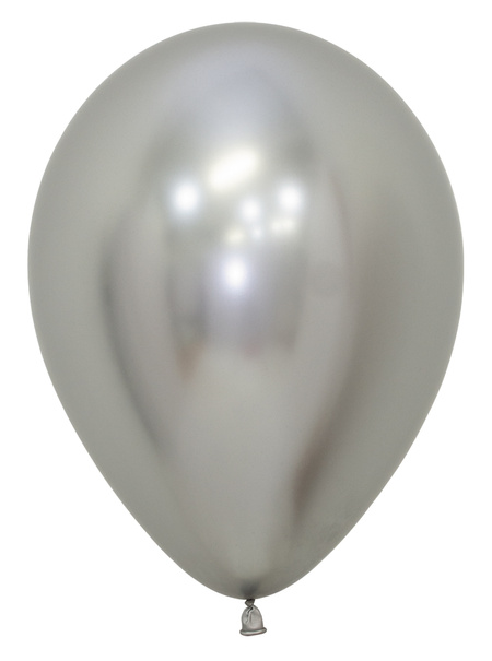 Balony Sempertex Chrome Shiny Reflex Silver 5 cali 50 szt.