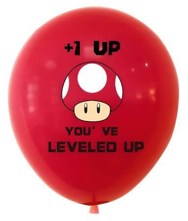 MARIO BROSS Balony gumowe z nadrukiem 8 sztuk