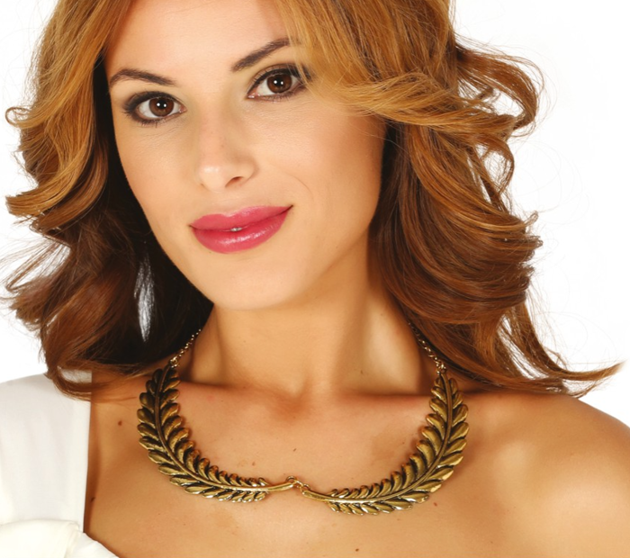 Naszyjnik Rzymianki Grecki złote listki