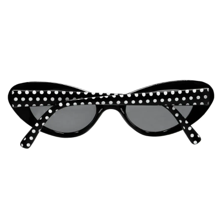 Zestaw Pin up girl lata '50 rock n roll, czarne grochy