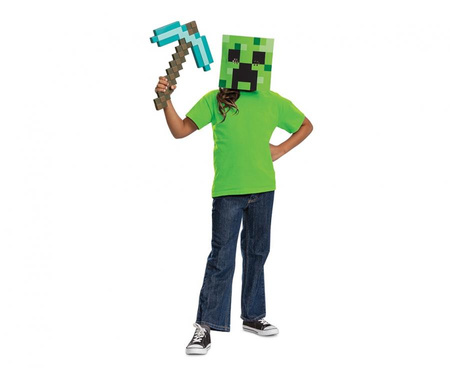 Zestaw Creeper MINECRAFT (maska + kilof)