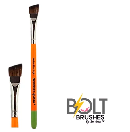 Pędzel do malowania twarzy i ciała BOLT Brushes - Medium FIRM Angle 5/8 inch