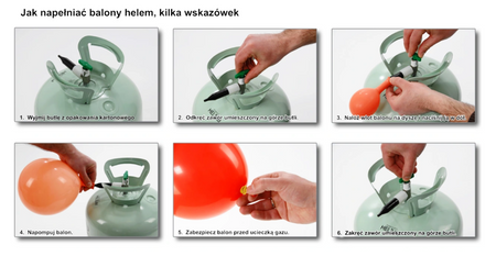 Butla z helem jednorazowa na 50 balonów HELIUM KIT 0,4m3