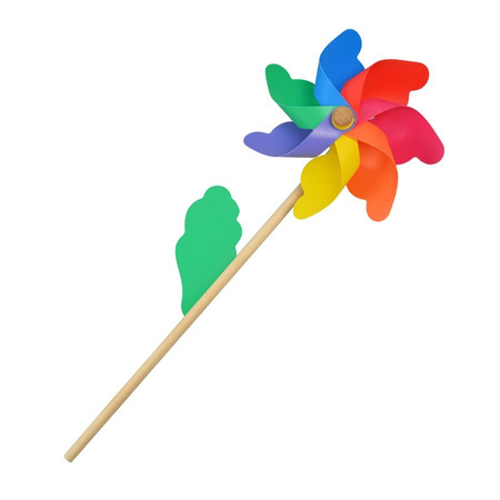 Wiatraczek wiatrak kolorowy 40 cm