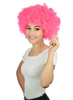 Peruka Mega Afro Różowa