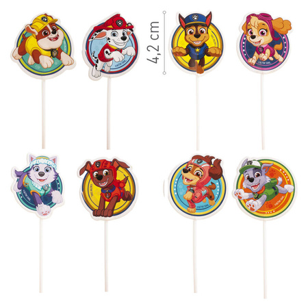 Toppery pikery do tortu i babeczek Psi Patrol 16 szt.