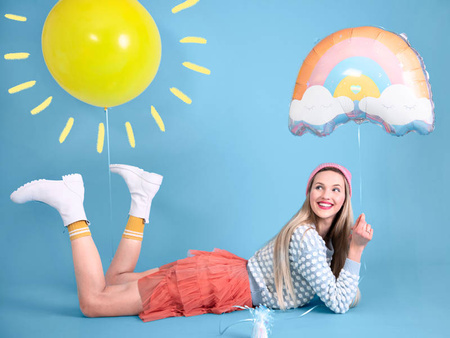 TĘCZA balon foliowy 55x40 cm