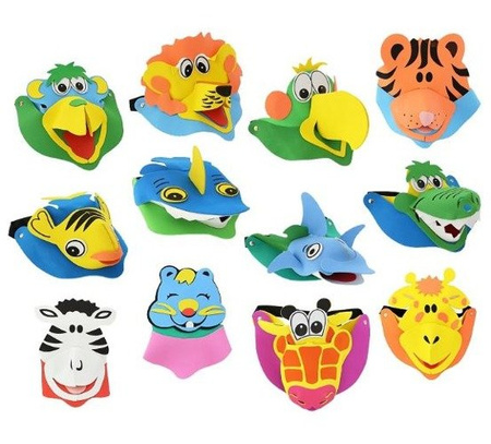 Maska Zwierzątko z pianki NIEBIESKA WIEWIÓRKA