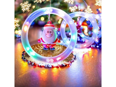 Girlanda lampki Świąteczne kurtyna 95 led multikolor 3 m