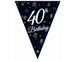 Baner urodzinowy flagi 40 URODZINY 270 cm